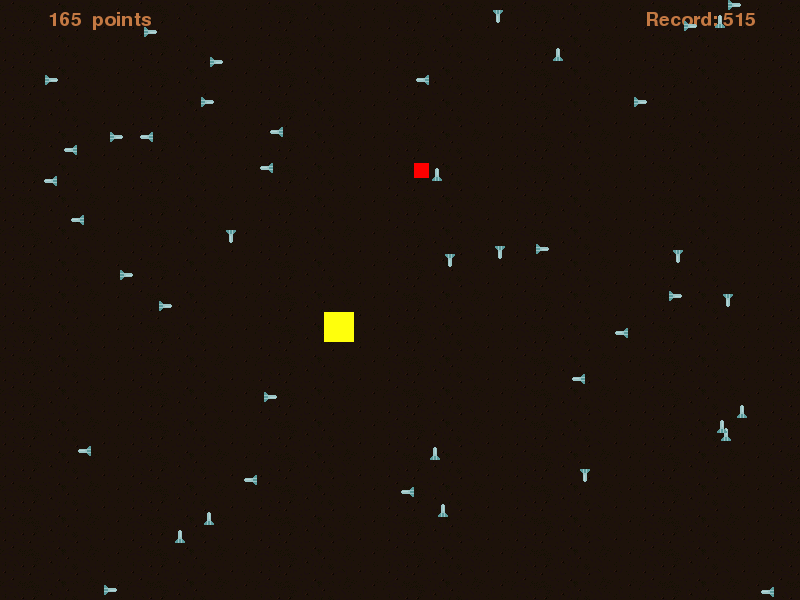 Captura de pantalla del programa Bullet dodger